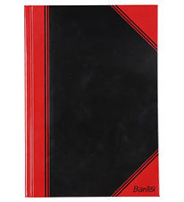 Bantex Notebook - Lined - A5 - Black/Red