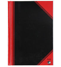 Bantex Notebook - Lined - A6 - Black/Red
