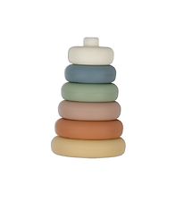 Petit Monkey Stacking Tower - Silicone - Pastel Mix