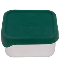 Petit Monkey Lunchbox - Mae - Stainless Steel - Pine Green