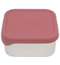 Petit Monkey Bote  Repas - Lucy - Inox Steel - Mahogany Rose