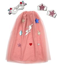Meri Meri Costumes - Cape, Peut-tre et bracelets - Rose Superhe