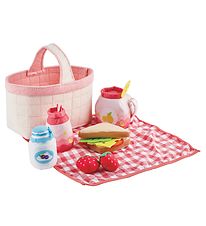 Hape Play Food - 12 parts - Picnic Basket