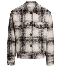 Grunt Jacket - Wool/Polyester - Gritt - Beige w. Checs