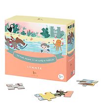 Fabelab Puzzle Game - 50 Bricks - Four Seasons - Summer