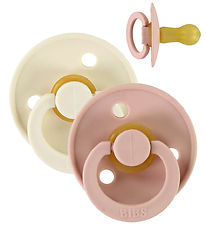 Bibs Colour Dummies - Size 2 - Natural Rubber - Ivory/Blush