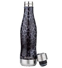 Glacial Thermo Bottle - 400 mL - Black Leopard