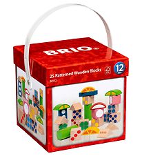 BRIO Building Blocks w. Pattern - 25 Parts - Multicolour 30112
