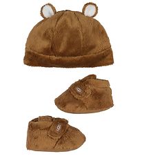 UGG Vauvan tossut ja Pipo - Lahjapaketti - Chestnut