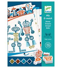 Djeco Stamp Set - Mix & Match - Alien robots