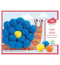 Djeco Creatieve Speelset - Silhouetten en pompons - Dier