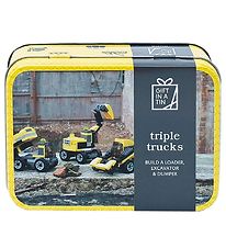 Gift In A Tin Construction Playset - Build - Triple Trucks