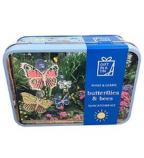 Gift In A Tin Leksaksset - Garden & Wildlife - Butterflies & Bee