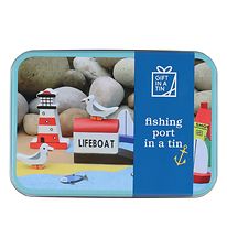 Gift In A Tin Play Leksaksset - Lr & Play - Fiskehamn i en Tin