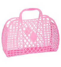 Sun Jellies Little Folding Basket - Retro - Neon Pink
