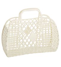 Sun Jellies Little Folding Basket - Retro - Cream