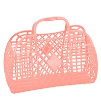 Sun Jellies Little Folding Basket - Retro - Peach