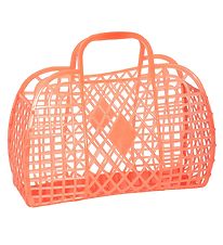 Sun Jellies Liten Fllbar Korg - Retro - Neonorange