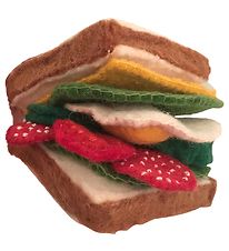 Papoose Play Food - 12 Parts - Felt - Sandwich