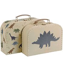 A Little Lovely Company Valise en Carton - 2 pices - 29x25,5 cm