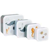 A Little Lovely Company Lunchbox Set - 4 pcs - Ocean