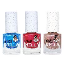 Miss Nella Naglalakk - 3 Pakki - Tickle Me Pink/Abracadabra/Blue