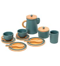 MaMaMeMo Koffieservies - Hout - Smaragd Green