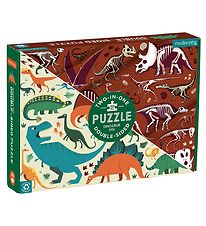 Mudpuppy Puzzle Game - 100 Bricks - Double-Sided - Dinosaur Carv
