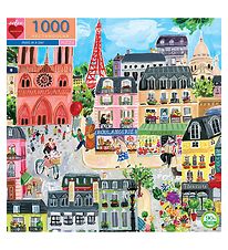 Eeboo Puzzel - 1000 Bakstenen - Paris in een dag