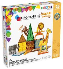 Magna-Tiles Jeu d'aimants - 25 Parties - Animal de Safari