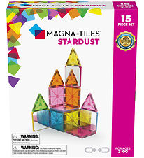 Magna-Tiles Magneetset - 15 Onderdelen - Stardust Glitter & Spie