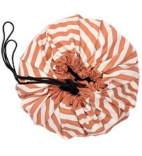 Play&Go Toy Storage Bag Blanket - Ø140 - Stripes Brown