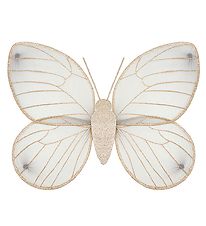 Mimi & Lula Wings - Butterfly - Grey w. Gold Glitter