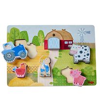 HABA Puzzlespiel - 6 Teile - Holz - Bauernhof