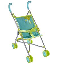 HABA Doll Stroller - Foldable - Green/Light Blue
