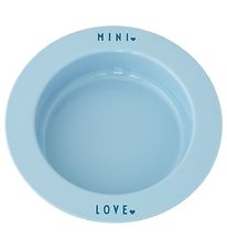 Design Letters Deep Plate - Mini Favorite - Light Blue