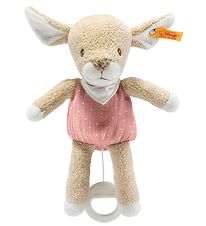Steiff Musik Soft Toy - 23 cm - Raja Deer - Beige/Pink