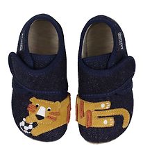 Living Kitzbhel Chaussons - Bleu Nuit av. Tigre