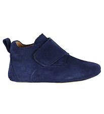 Above Copenhagen Leren Slippers - Navy Suede