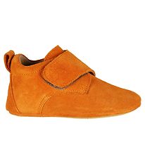 Above Copenhagen Skinntofflor - Orange Suede