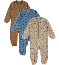 Pippi Jumpsuit w.o. Footies - 1 pcs - Assorted - Coloured w. Pat