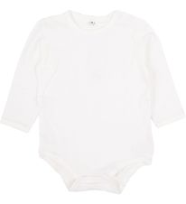 Pippi Baby Bodysuit - Basic - L/S - White