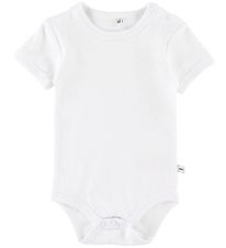 Pippi Baby Bodysuit - Basic - S/S - White