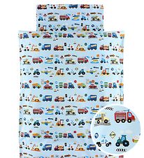 Nørgaard Madsens Bedding - Junior - Light Blue w. Machines