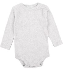 Joha Bodysuit - L/S - Grey Melange