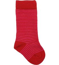 Smallstuff Knee High Socks - Red/Pink Striped