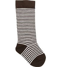 Smallstuff Knee High Socks - Brown/White Striped