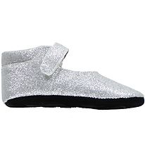 Fuzzies Ballerina Slippers - Amalie - Silver w. Glitter