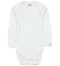 Smallstuff Bodysuit l/s - White w. Pointelle