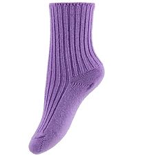 Joha Socks - Knitted - Wool - Bright Purple
